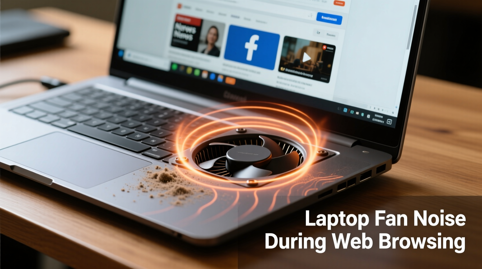 why does my laptop fan get so loud when only browsing the web