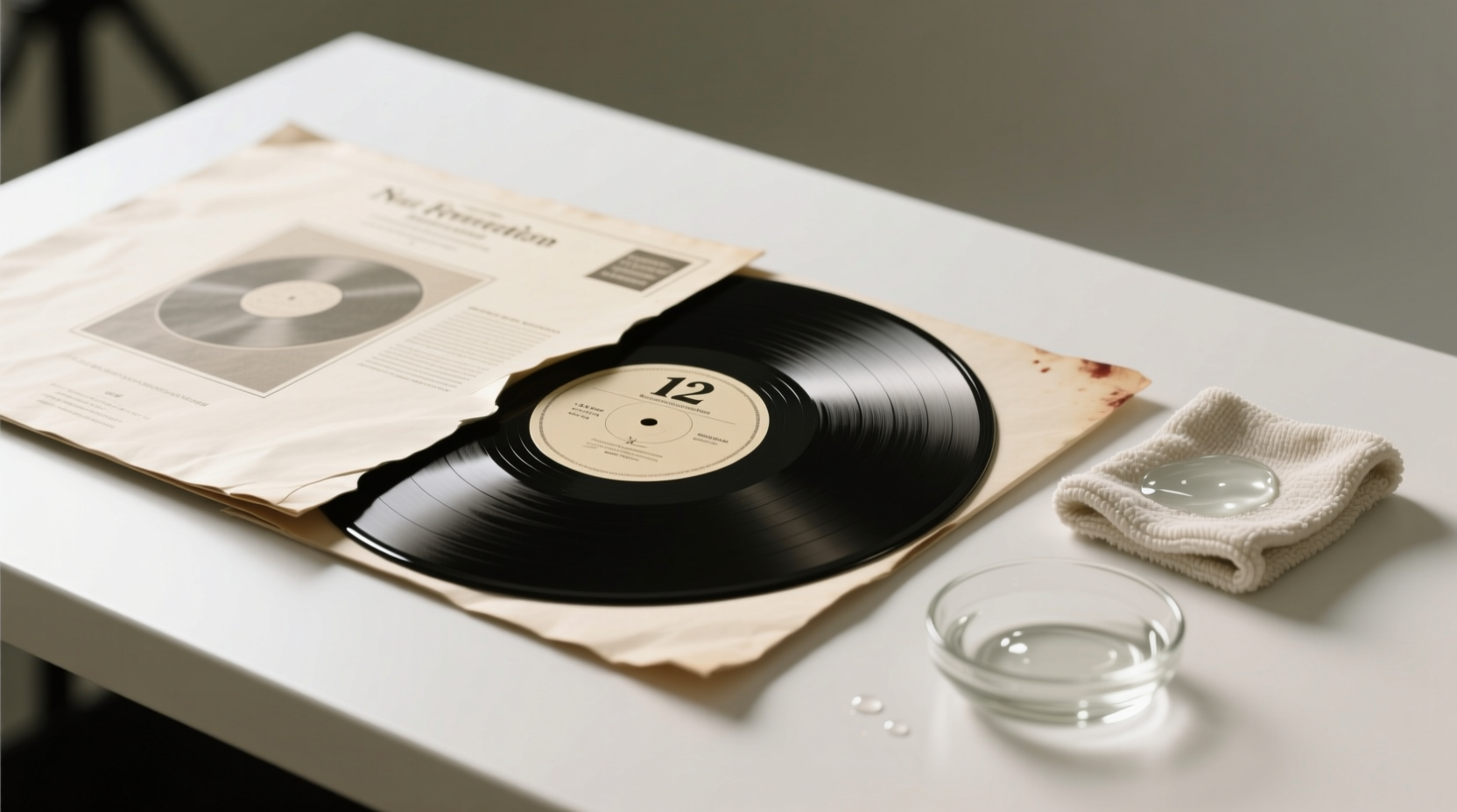 how to clean vinyl record sleeve inserts safely