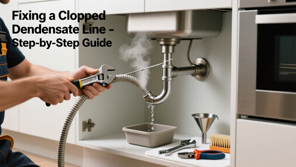 Fixing a Clogged Condensate Line in the Kitchen