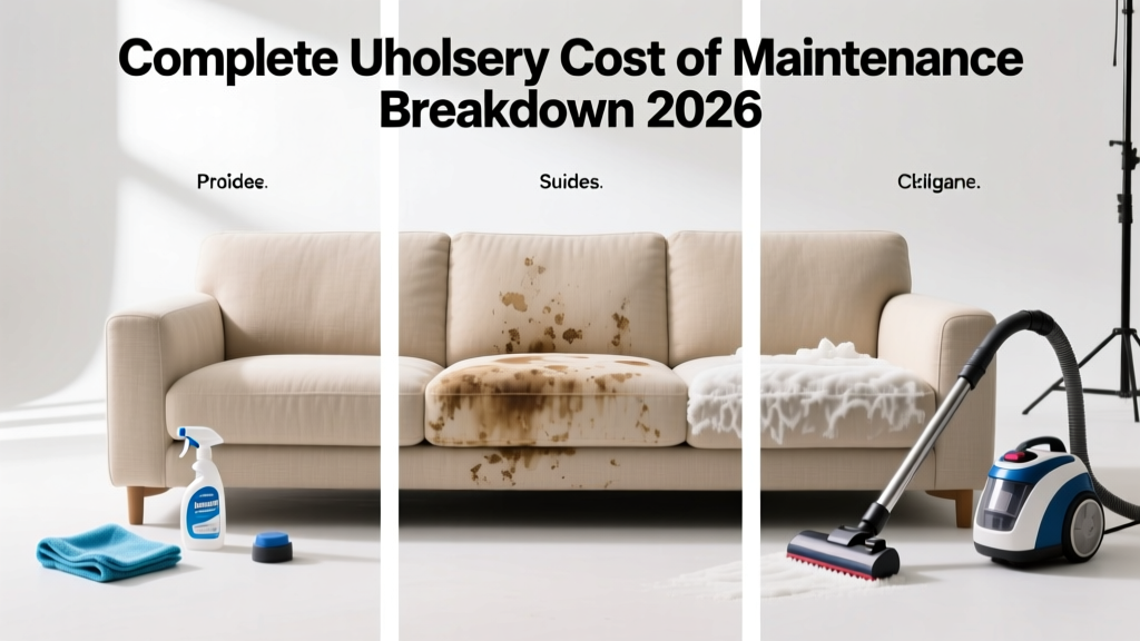 Complete Upholstery Cost of Maintenance Breakdown 2026