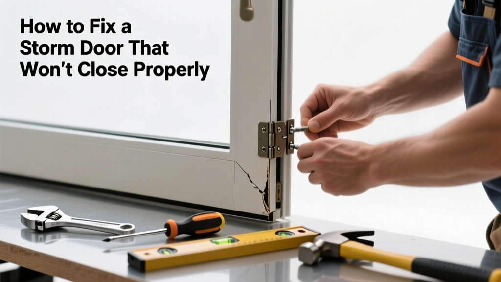 How to Fix a Storm Door That Won’t Close Properly
