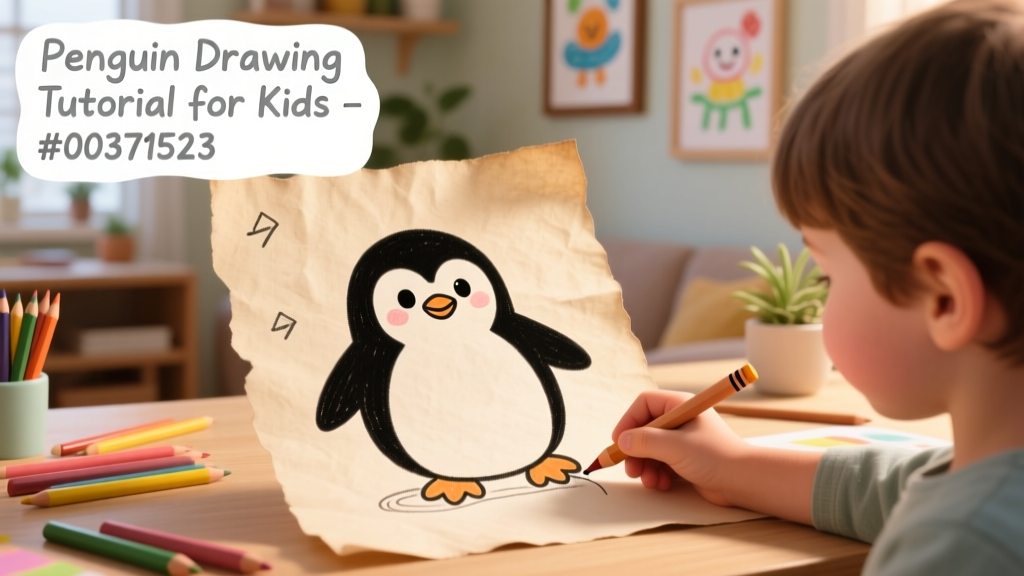 Step-by-Step Penguin Drawing Tutorial for Kids: Simple, Joyful Art for Ages 3–8