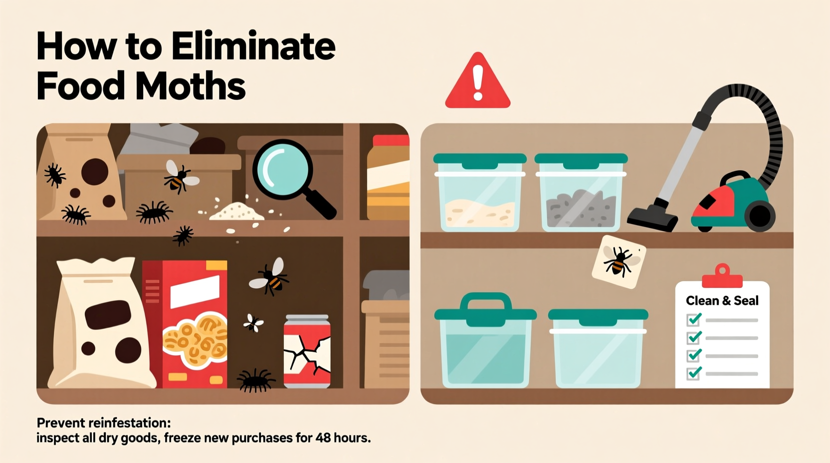 How to Get Rid of Food Moths: Complete Elimination Guide