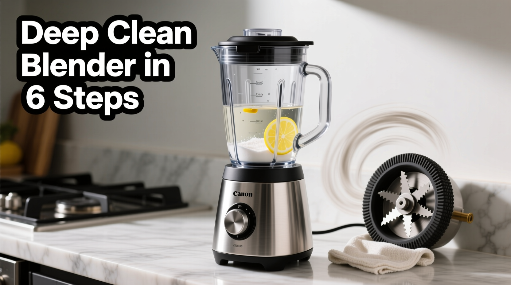 how to deep clean a blender without taking it apart step by step guide