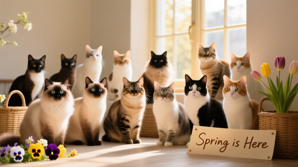 These 14 Cats Are Ready for Spring and So Are We
