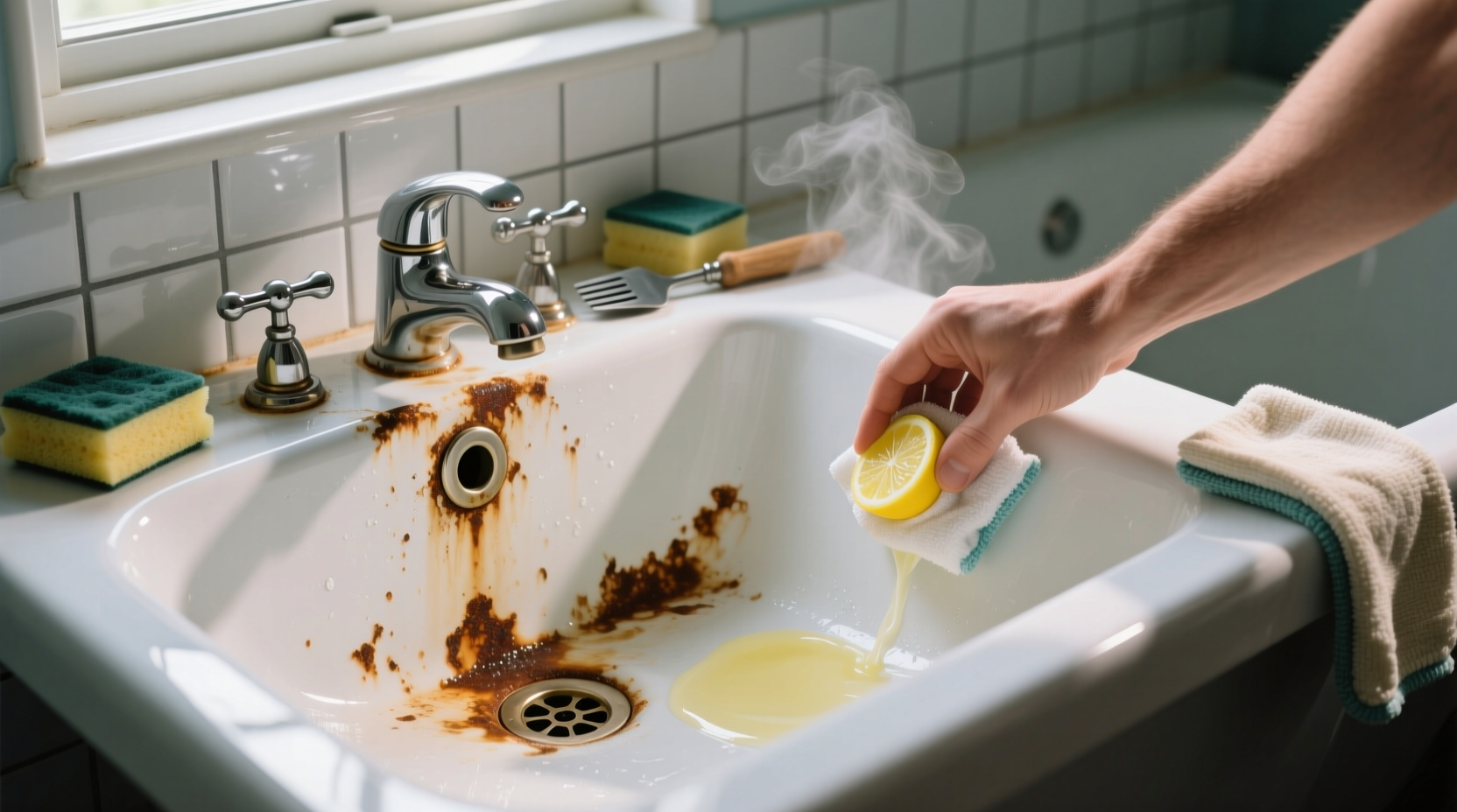 how to remove rust stains from your sink or tub