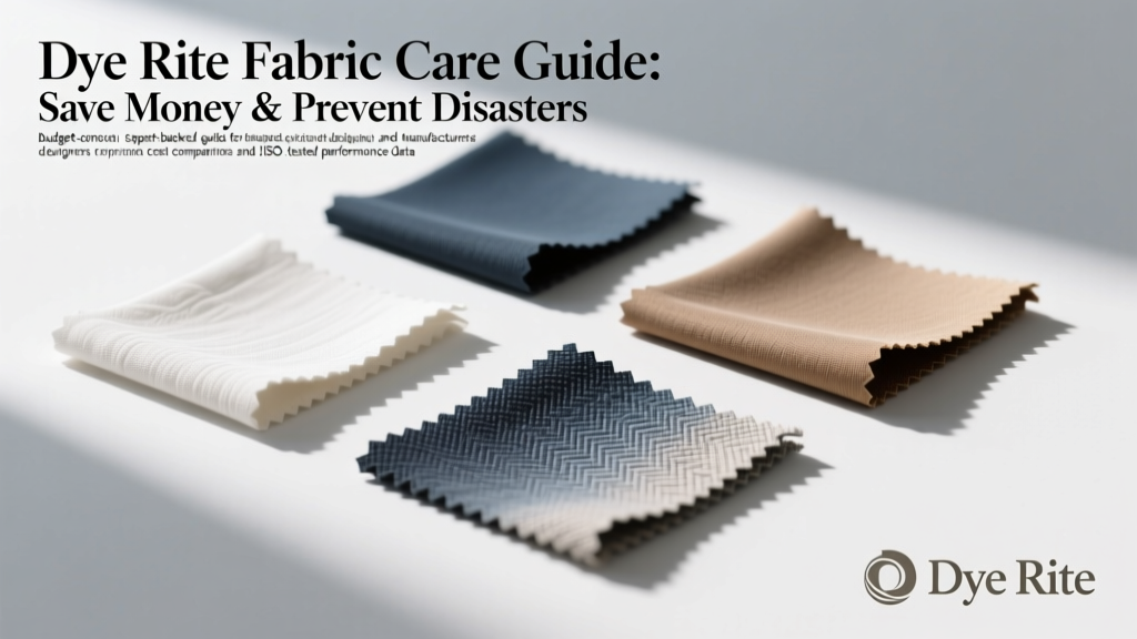 Dye Rite Fabric Care Guide: Save Money & Prevent Disasters