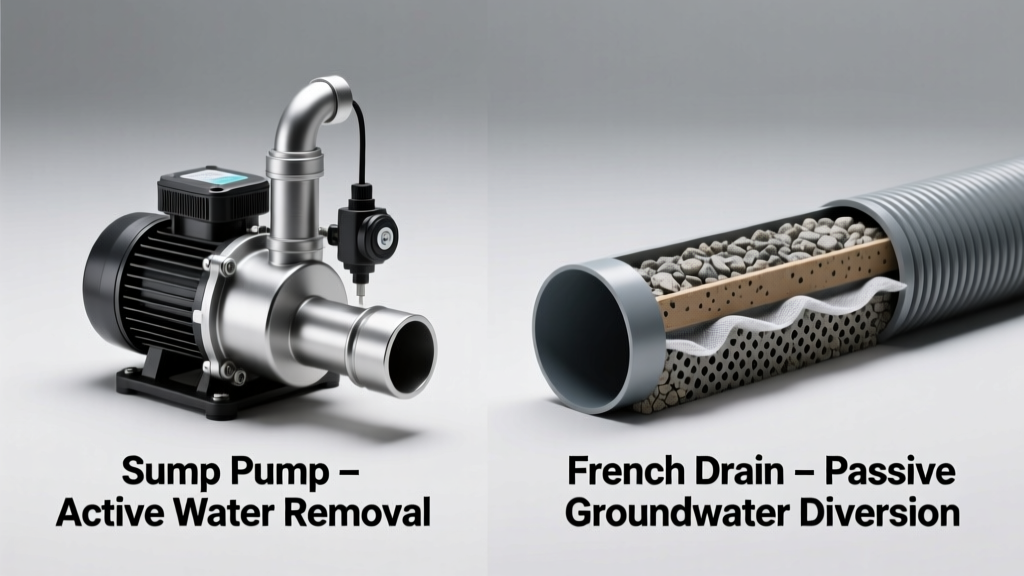 Sump Pump vs French Drain: Which Is Better for Basements?