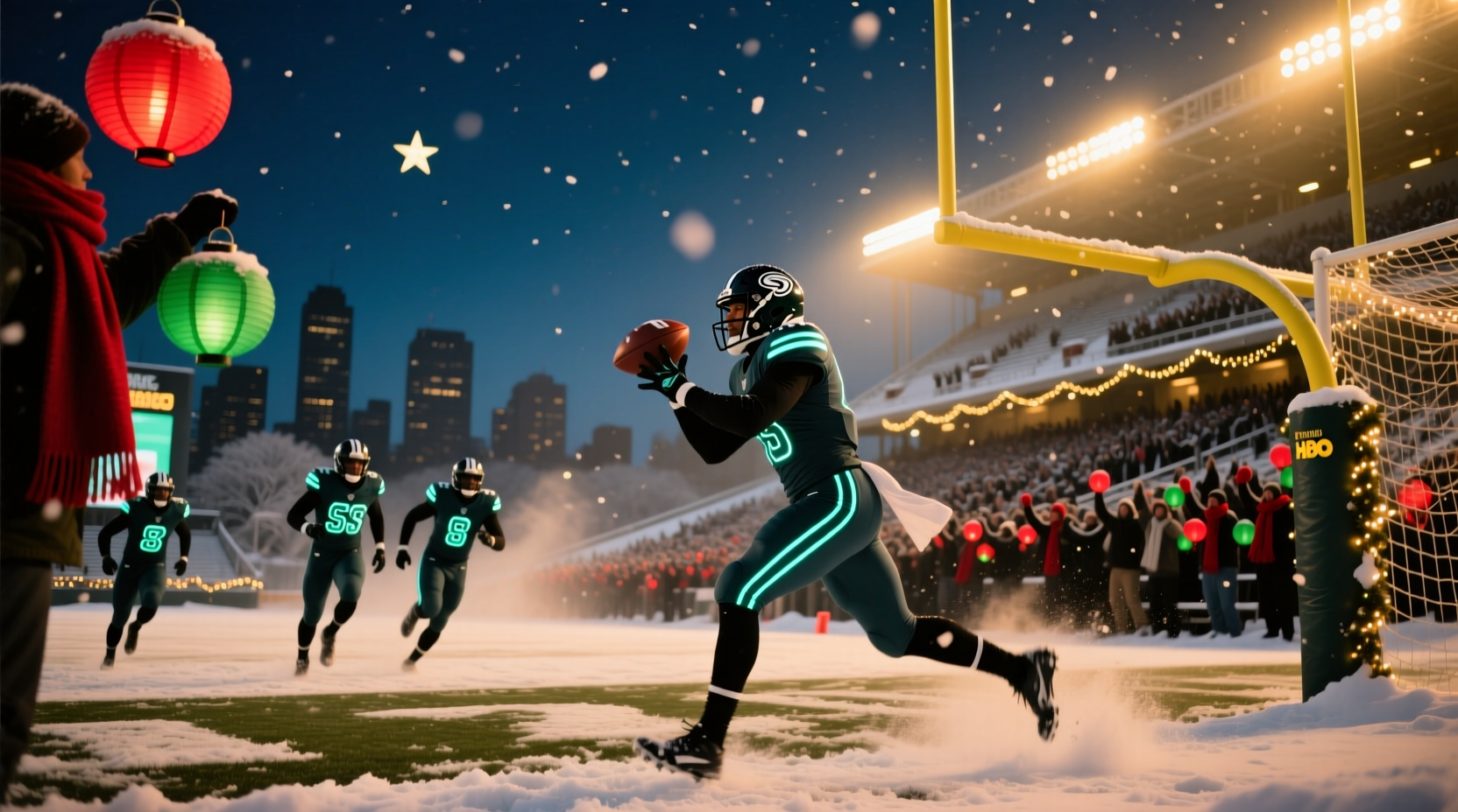 who plays football on christmas eve