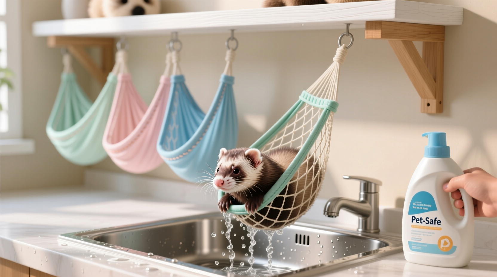 ferret hammock washing frequency nylon care