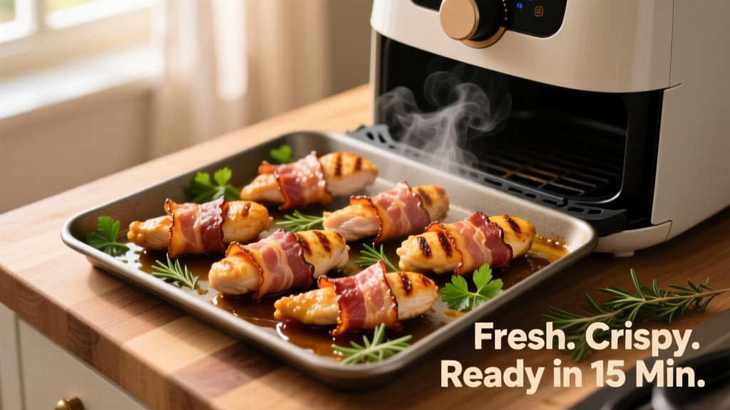 Crispy Bacon-Wrapped Chicken Tenders in Air Fryer