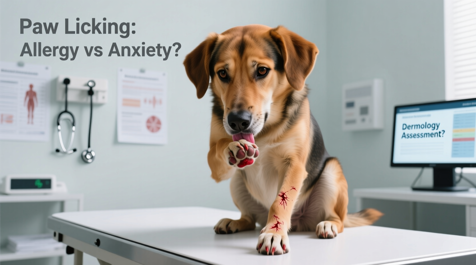 Picture of Why Does My Dog Lick His Paws Constantly Allergy Vs Anxiety Triggers