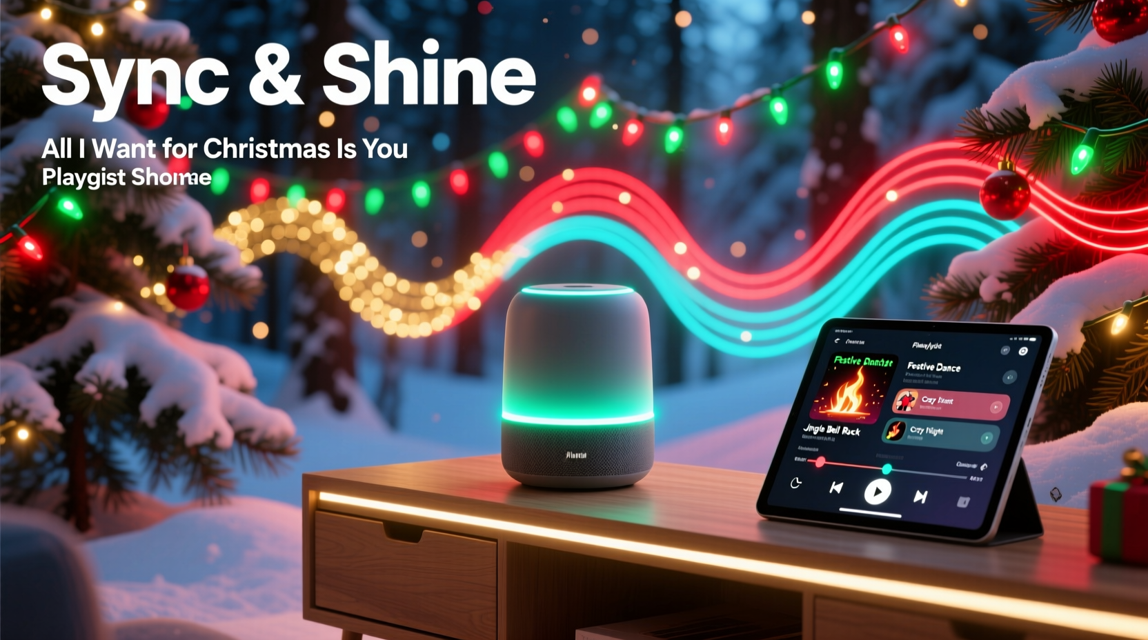 christmas playlist syncing with light shows apps that make it easy
