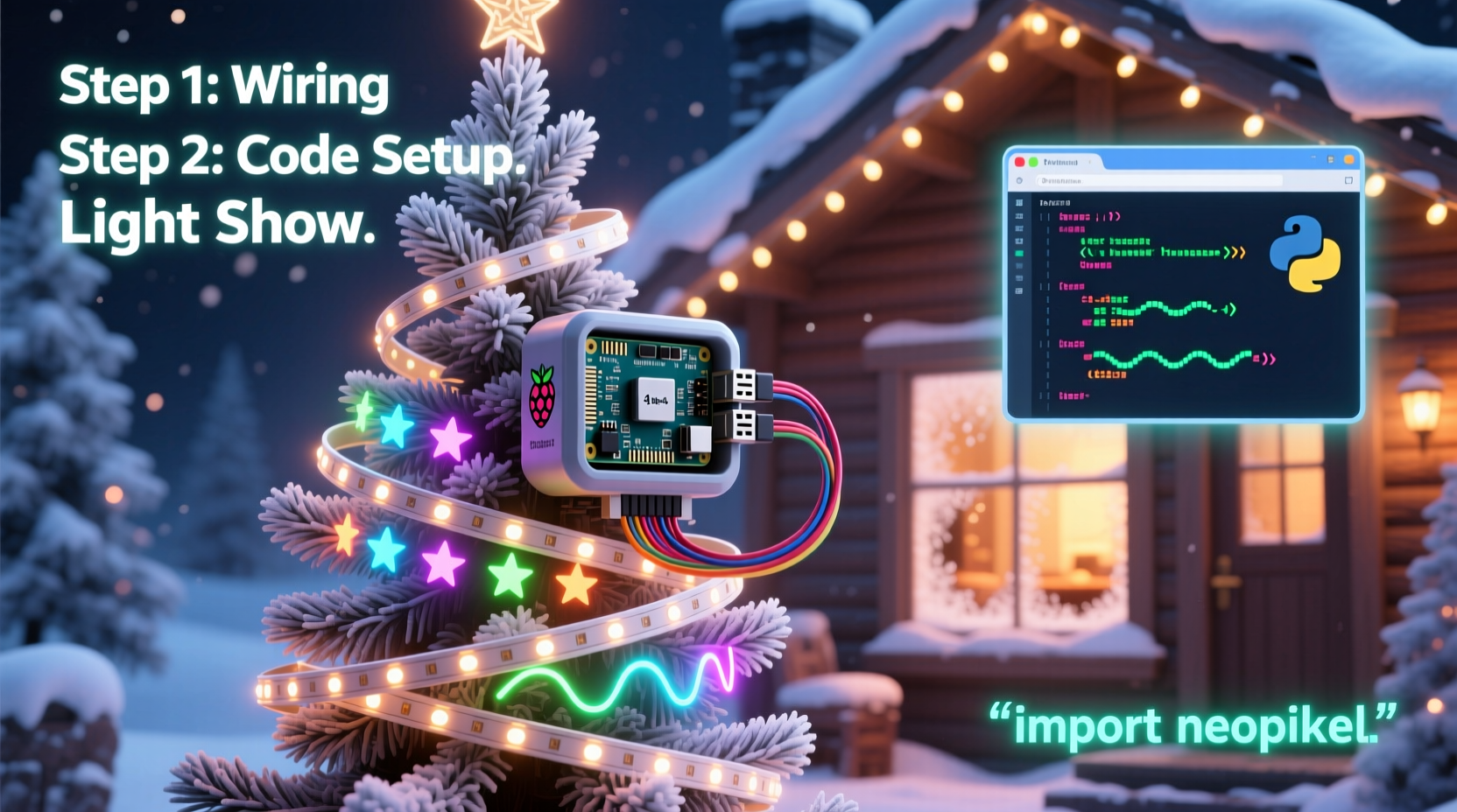 how to build a diy animated christmas light show with raspberry pi