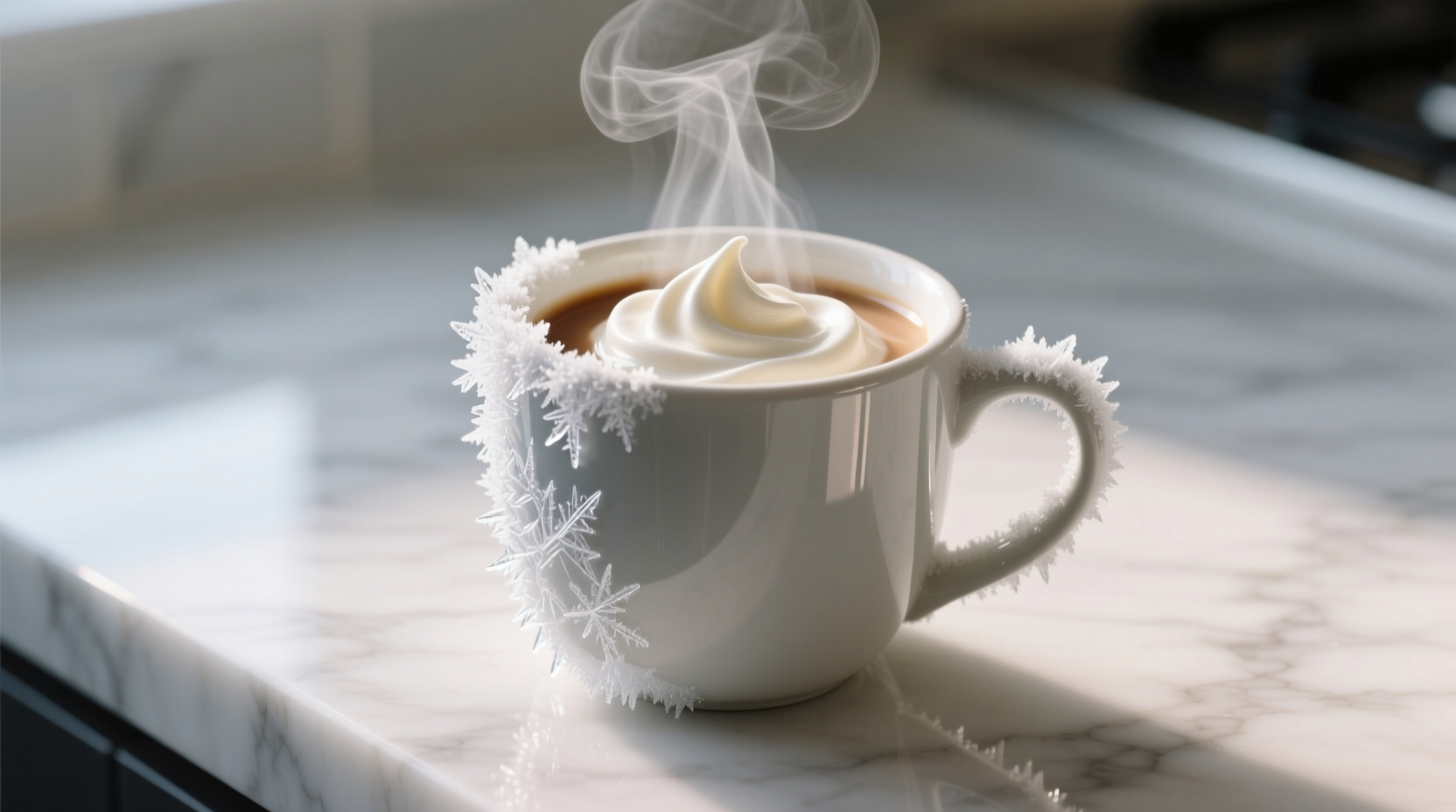 freeze your non dairy creamers to make coffee drinkable