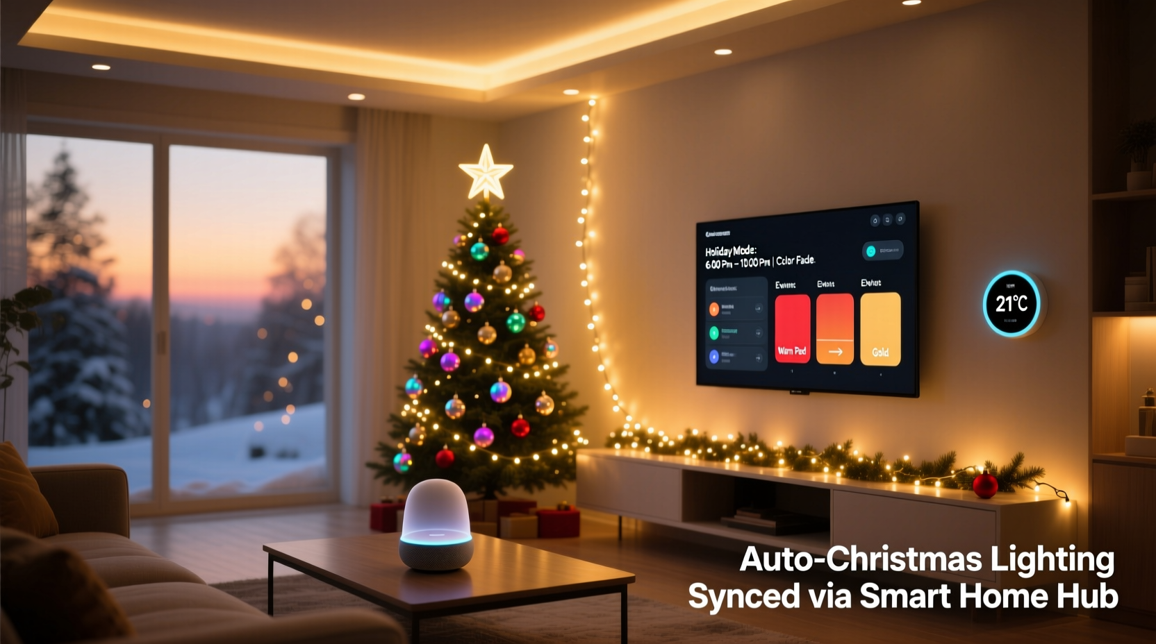 how to integrate smart home routines with automatic christmas lighting