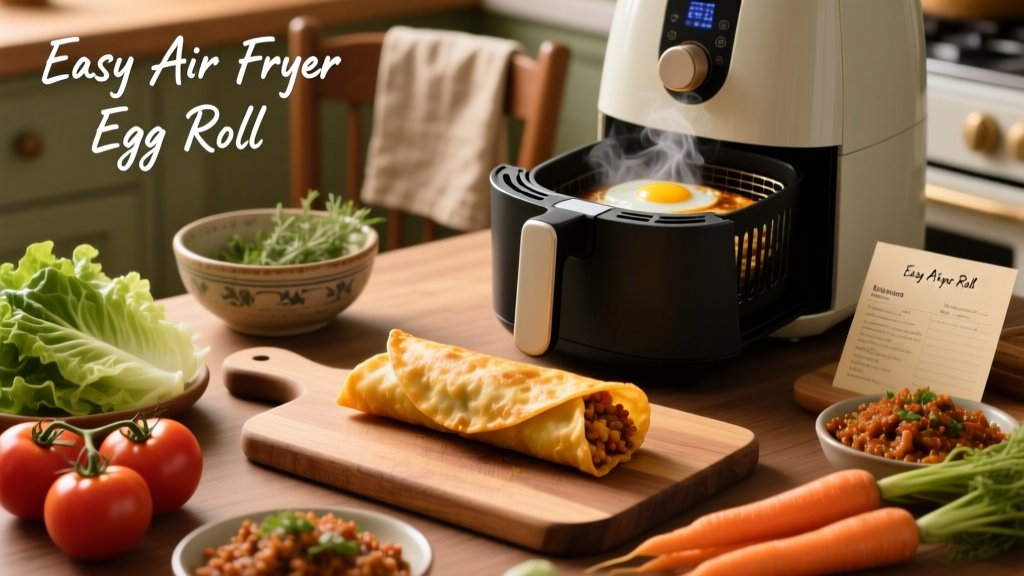 Easy Air Fryer Egg Roll Recipe (Crispy & Oil-Free!)