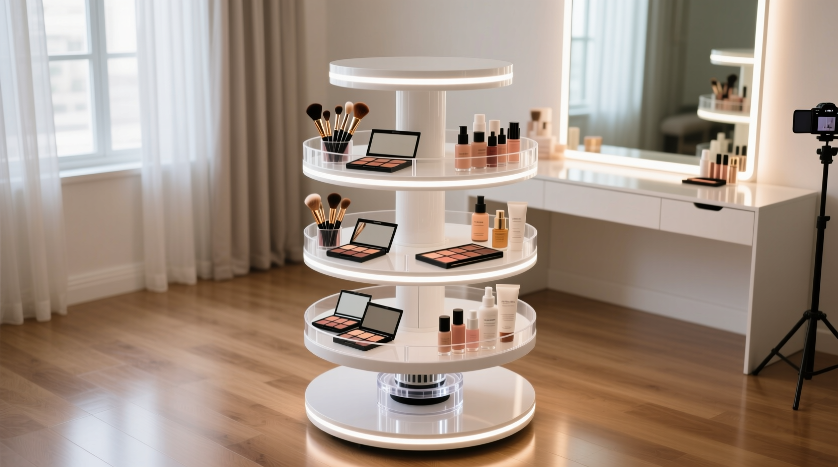 rotating vanity shelf worth it for makeup artists