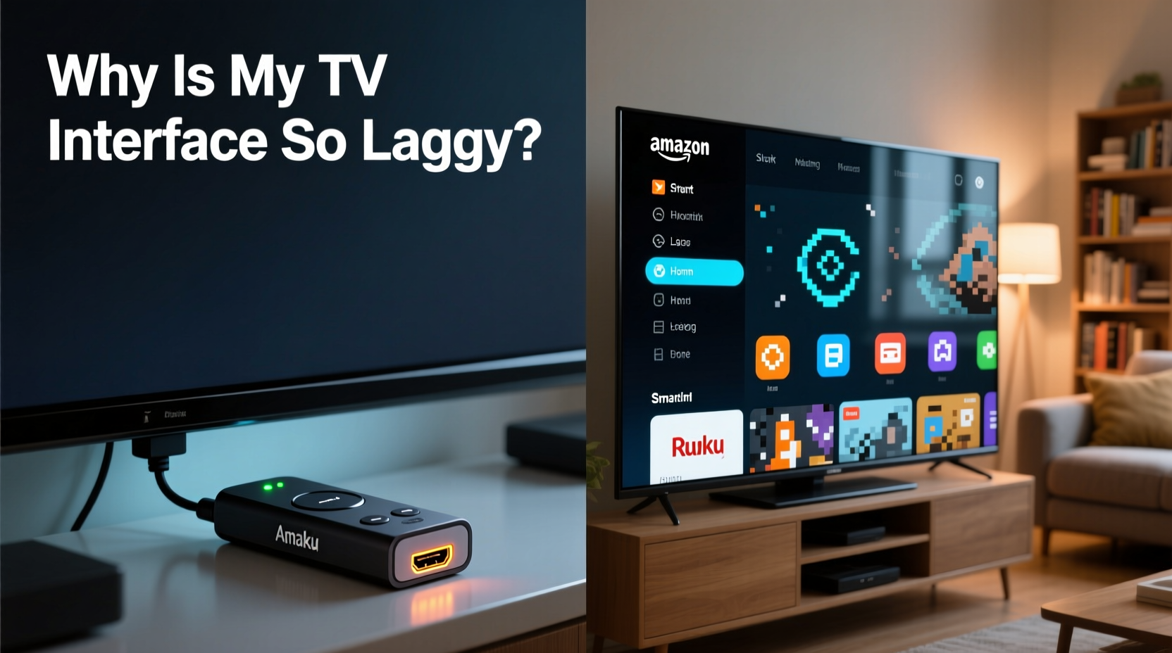 streaming stick vs smart tv apps why is my tv interface so laggy