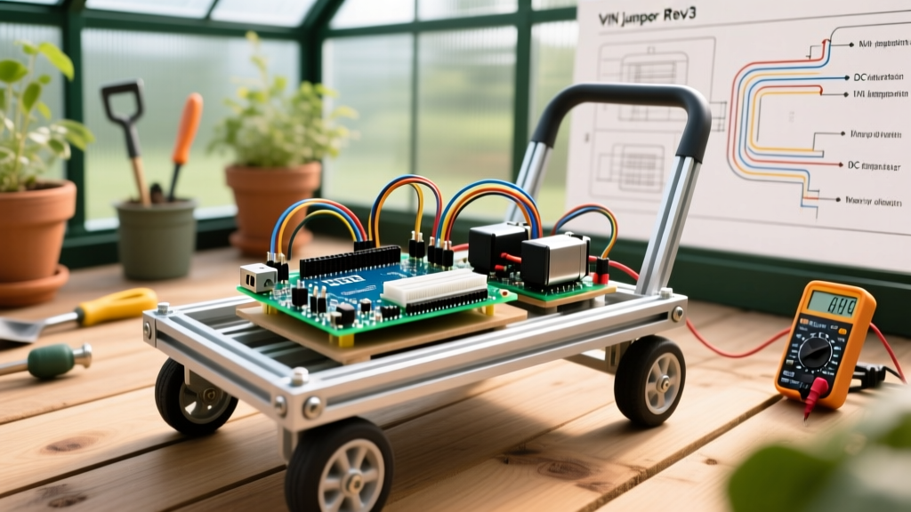 Arduino Motor Shield Rev3: Real-World Greenhouse Cart Build