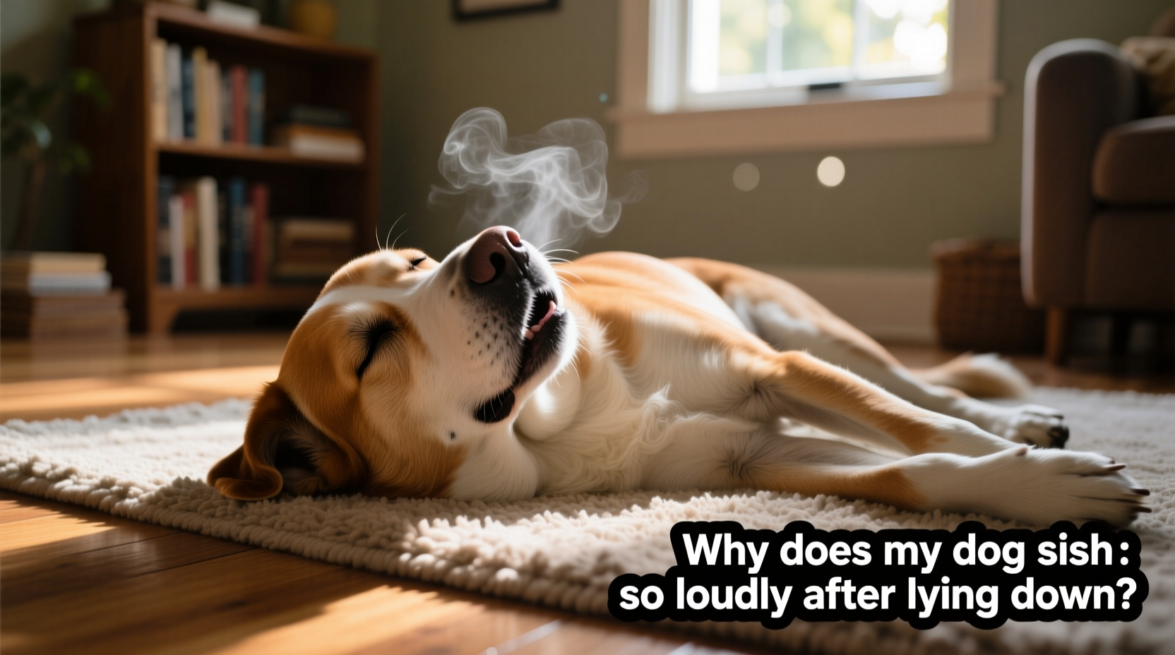 why does my dog sigh so loudly after lying down normal or concern