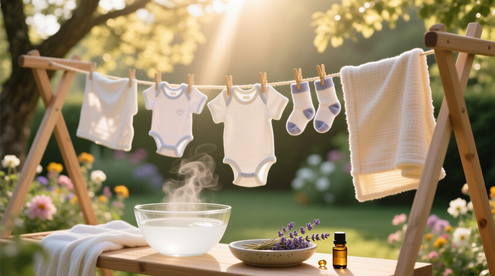sanitize baby clothes without harsh chemicals