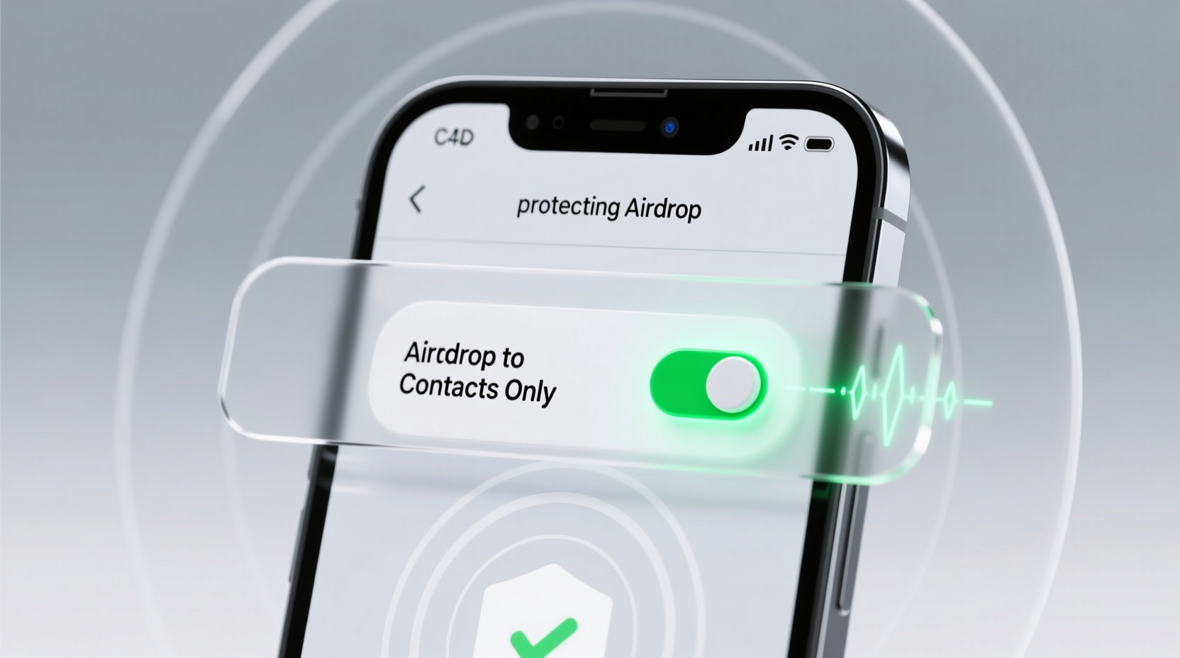 set airdrop to contacts only to protect your privacy