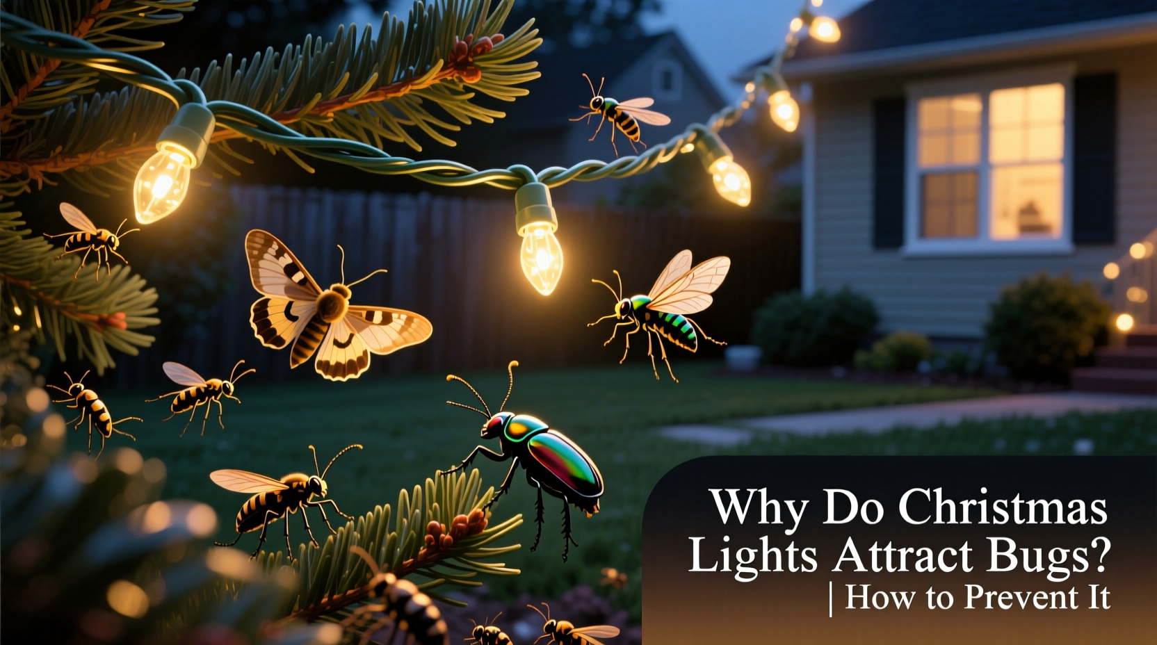 why do christmas lights attract bugs and how to prevent it