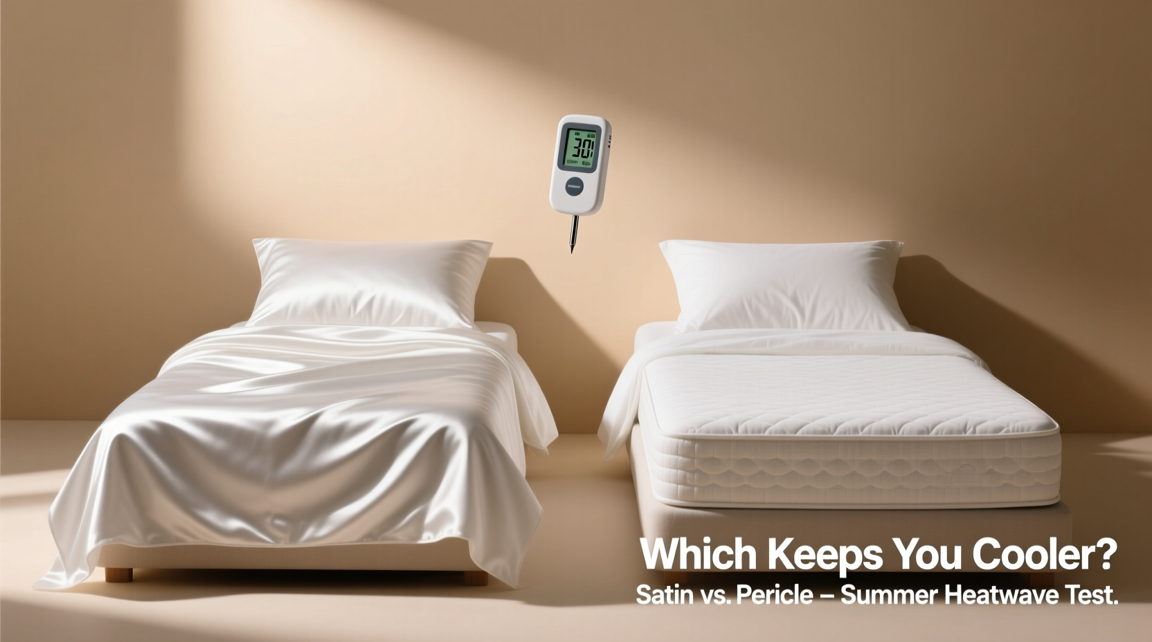 satin vs percale sheets which weave keeps you cooler during summer heatwaves
