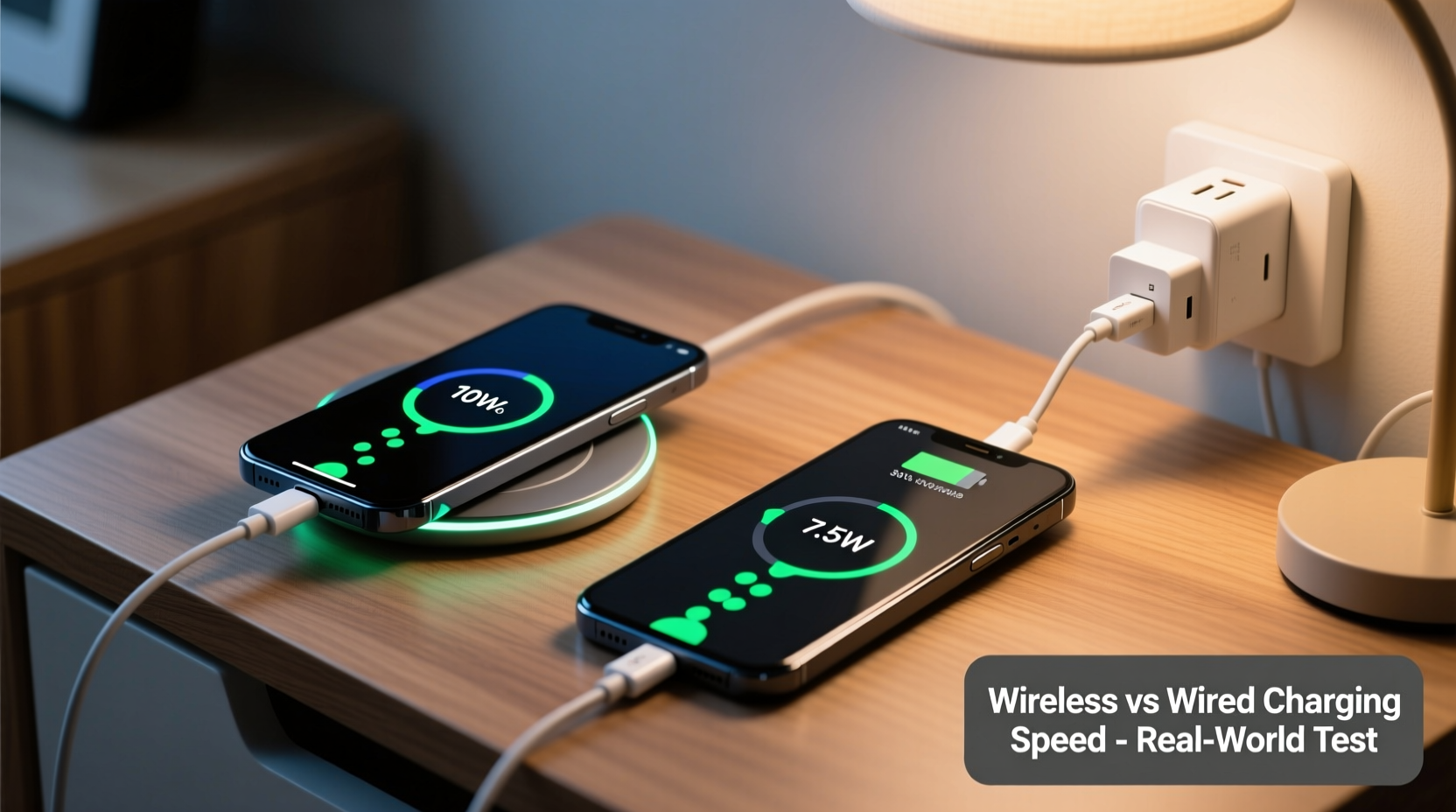 wireless charging pad vs cable charging speed comparison in real life use