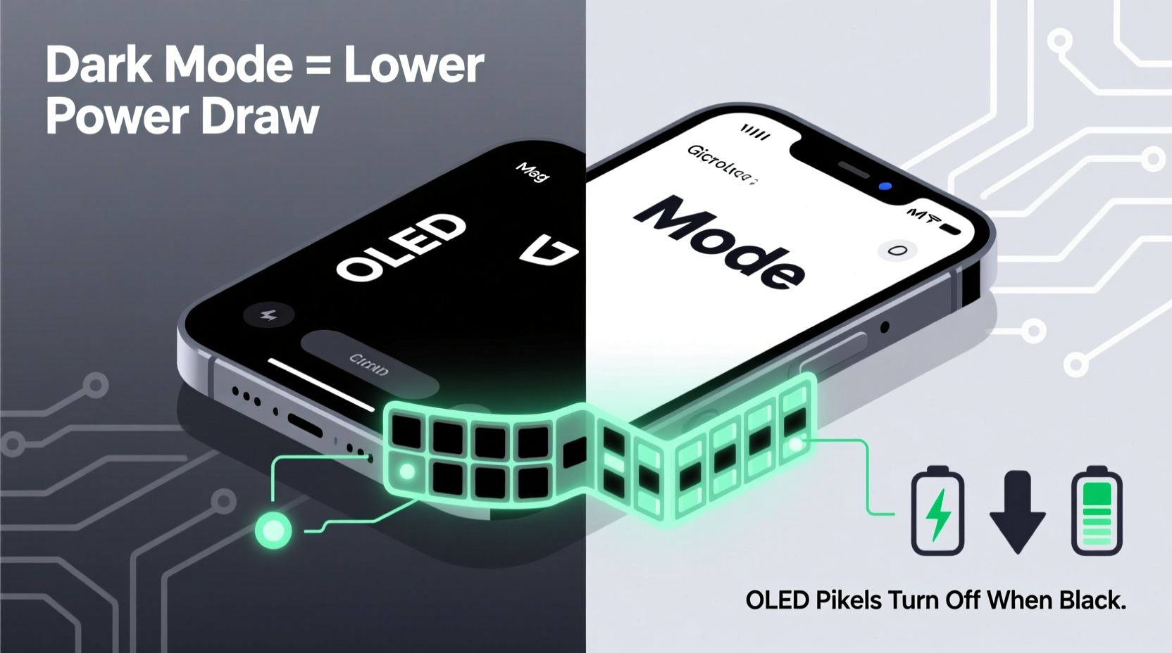 does using dark mode really save battery on oled screens science behind the claim