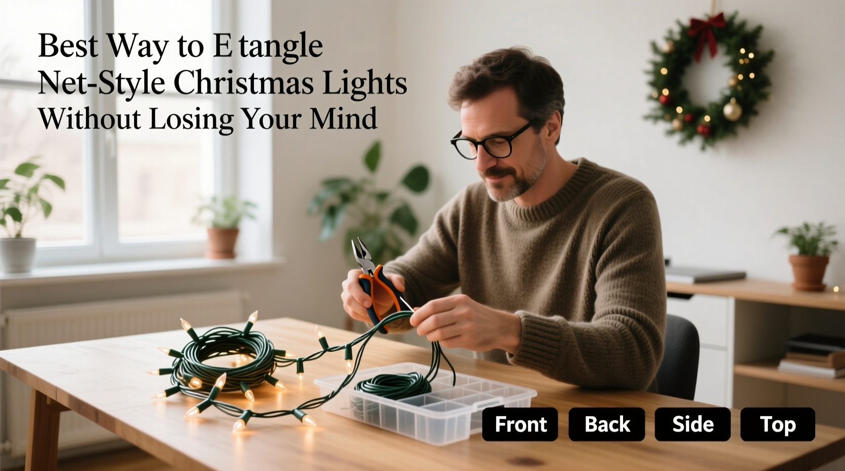best way to untangle net style christmas lights without losing your mind