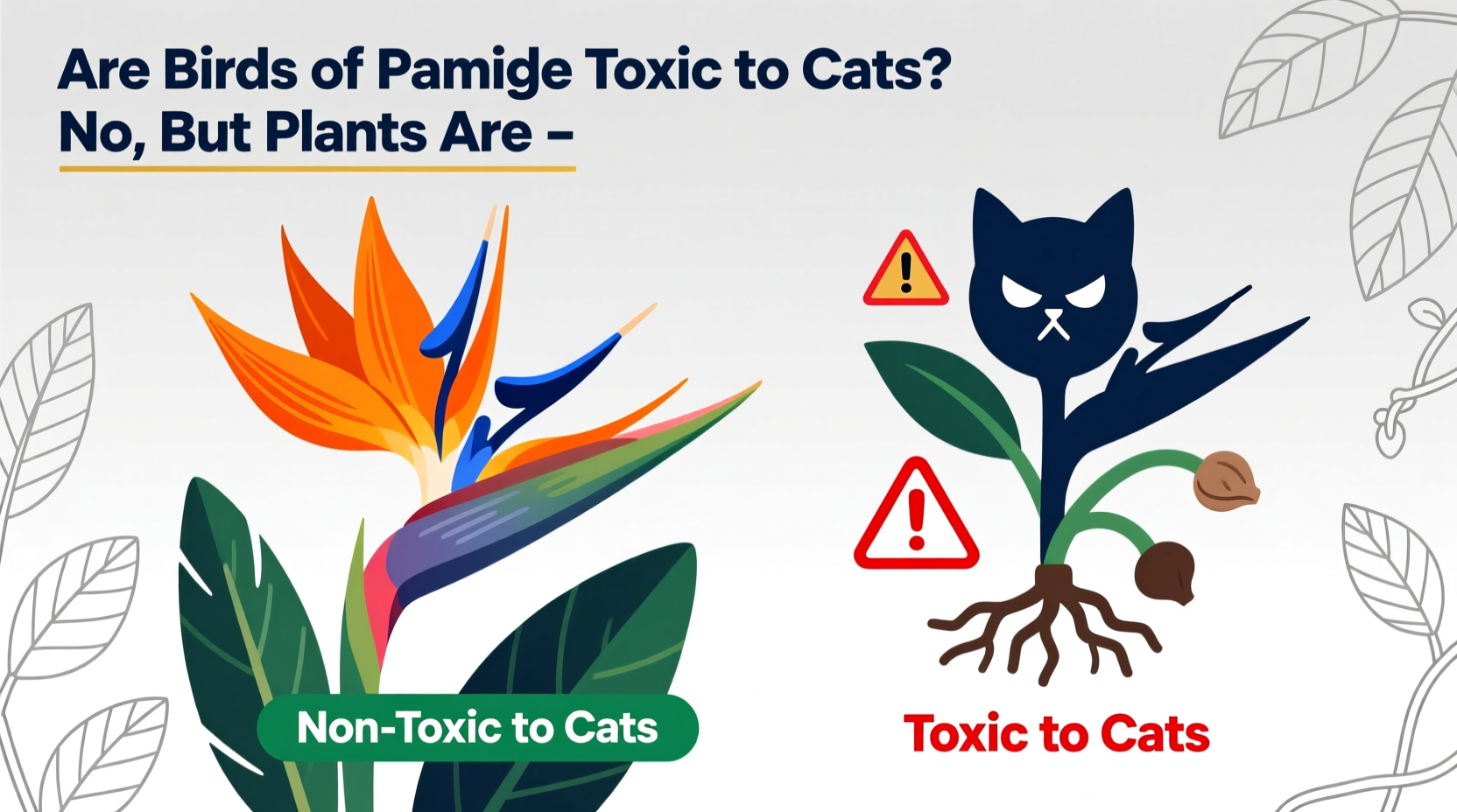 are bird of paradise toxic to cats