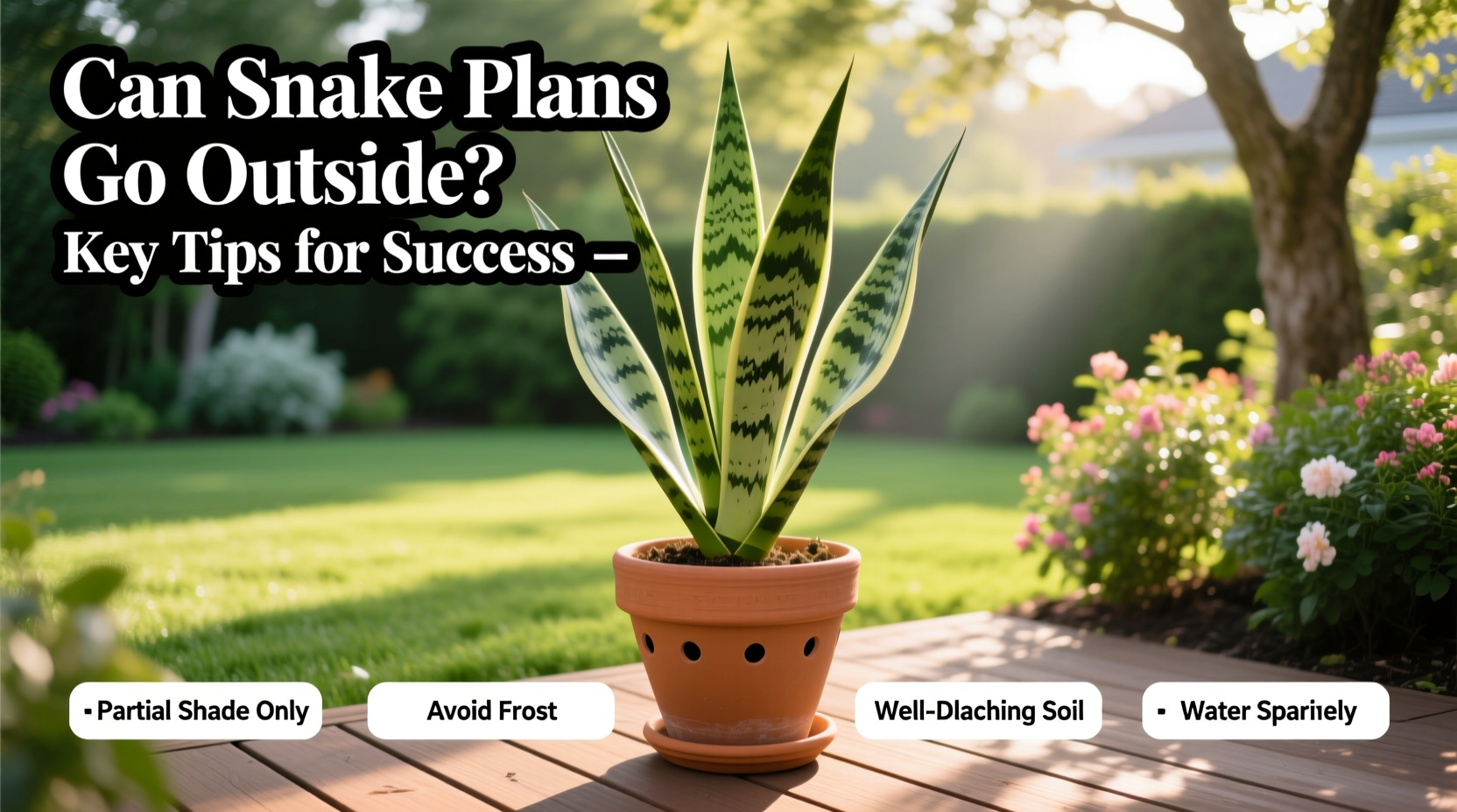 Can Snake Plants Go Outside? 5 Tips | TheHomeSprouts