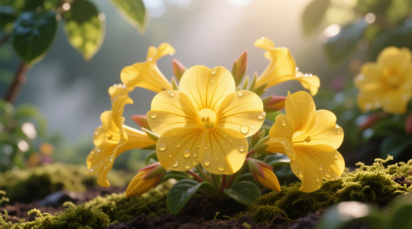 impatiens yellow flowers