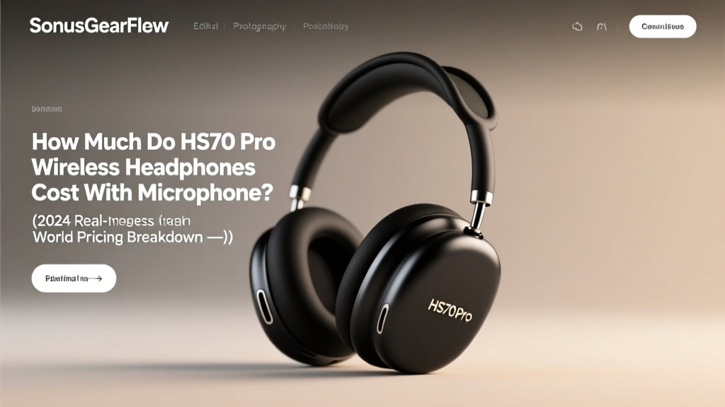 HS70 Pro Wireless Headphones Cost With Mic (2026)