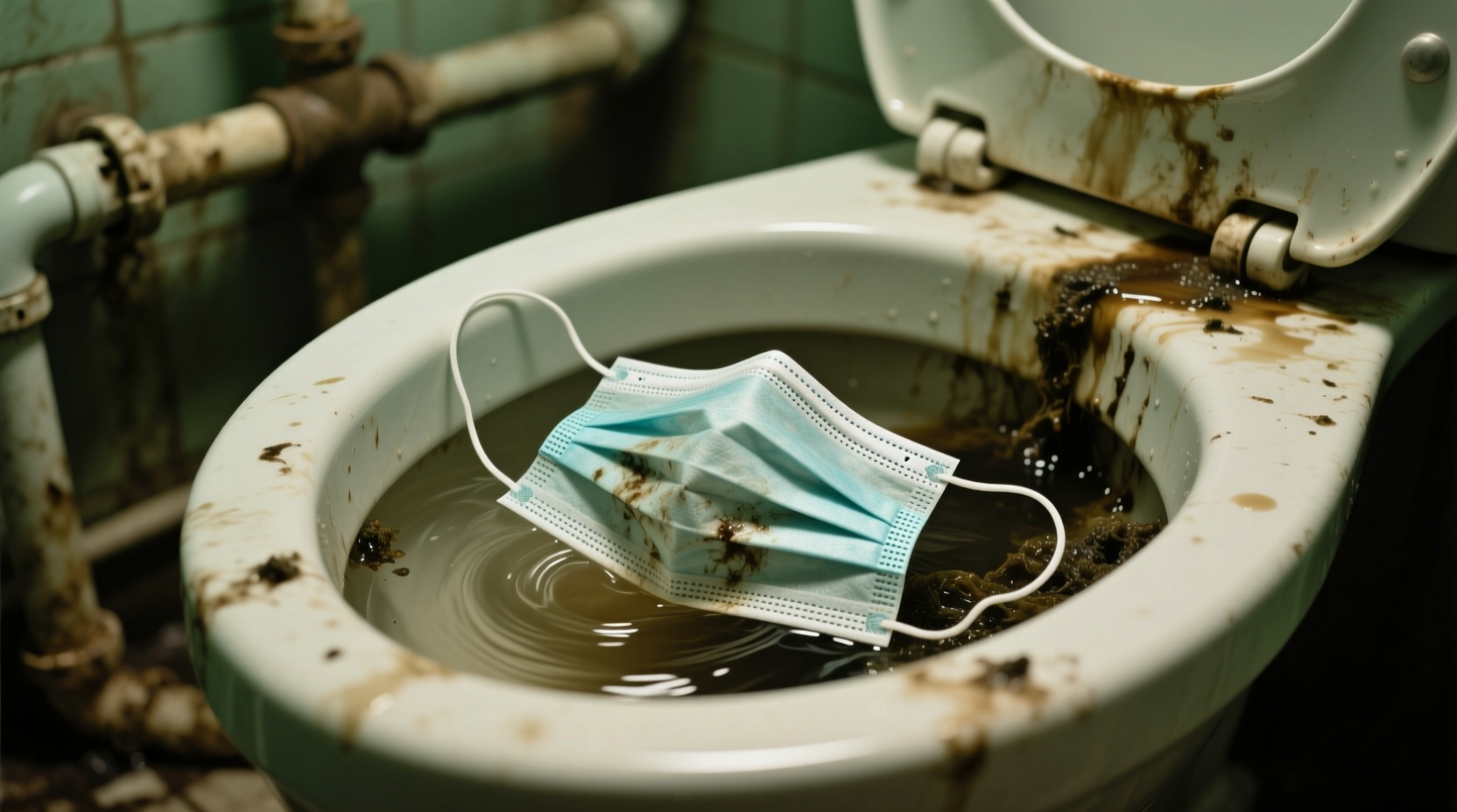 dont flush disposable masks down the toilet