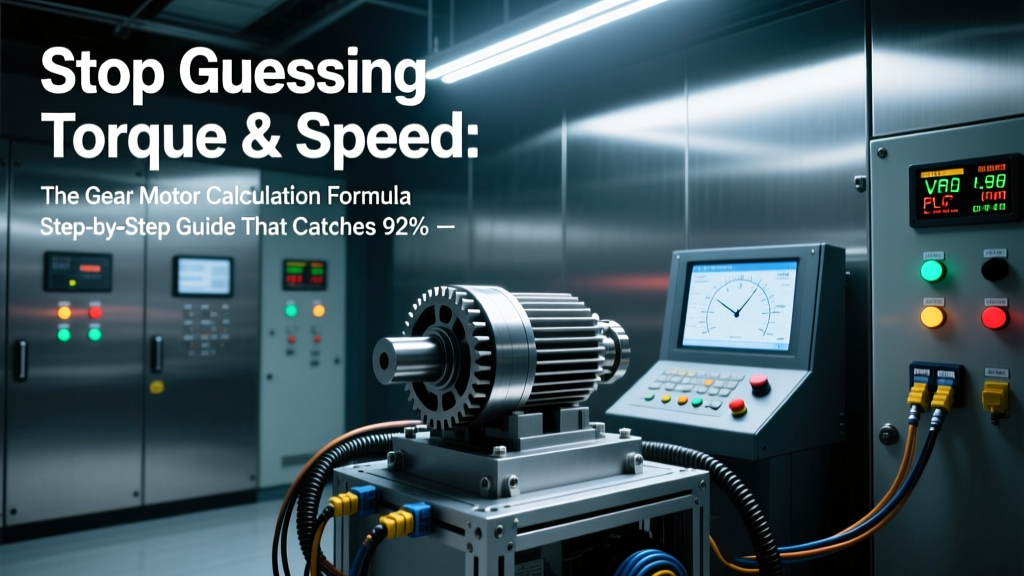 Gear Motor Calculations: Torque, Speed & Efficiency Guide