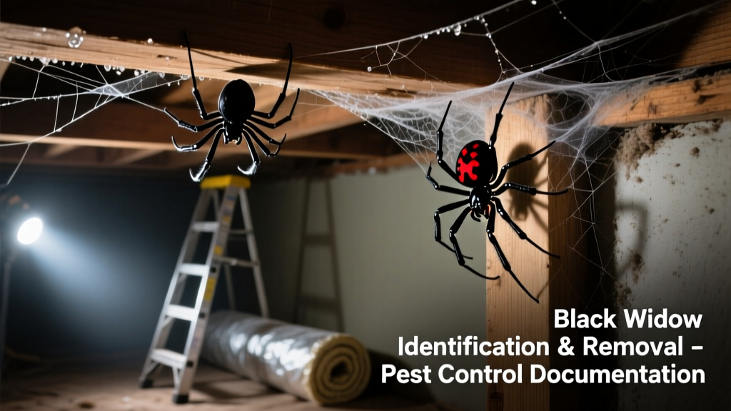 Black Widow Spiders in the Attic: Identification & Removal