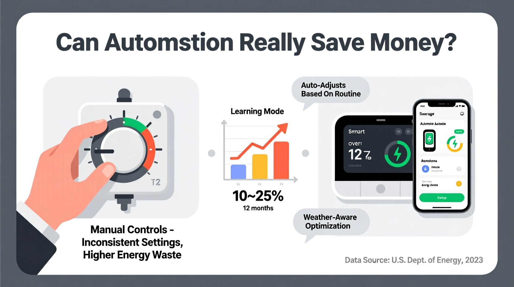 smart thermostats vs manual controls can automation really save money