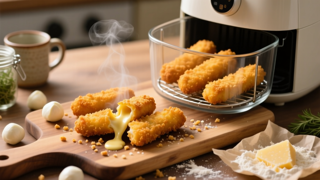 Air Fryer Breaded Cheese Sticks: Crispy, Golden & Foolproof