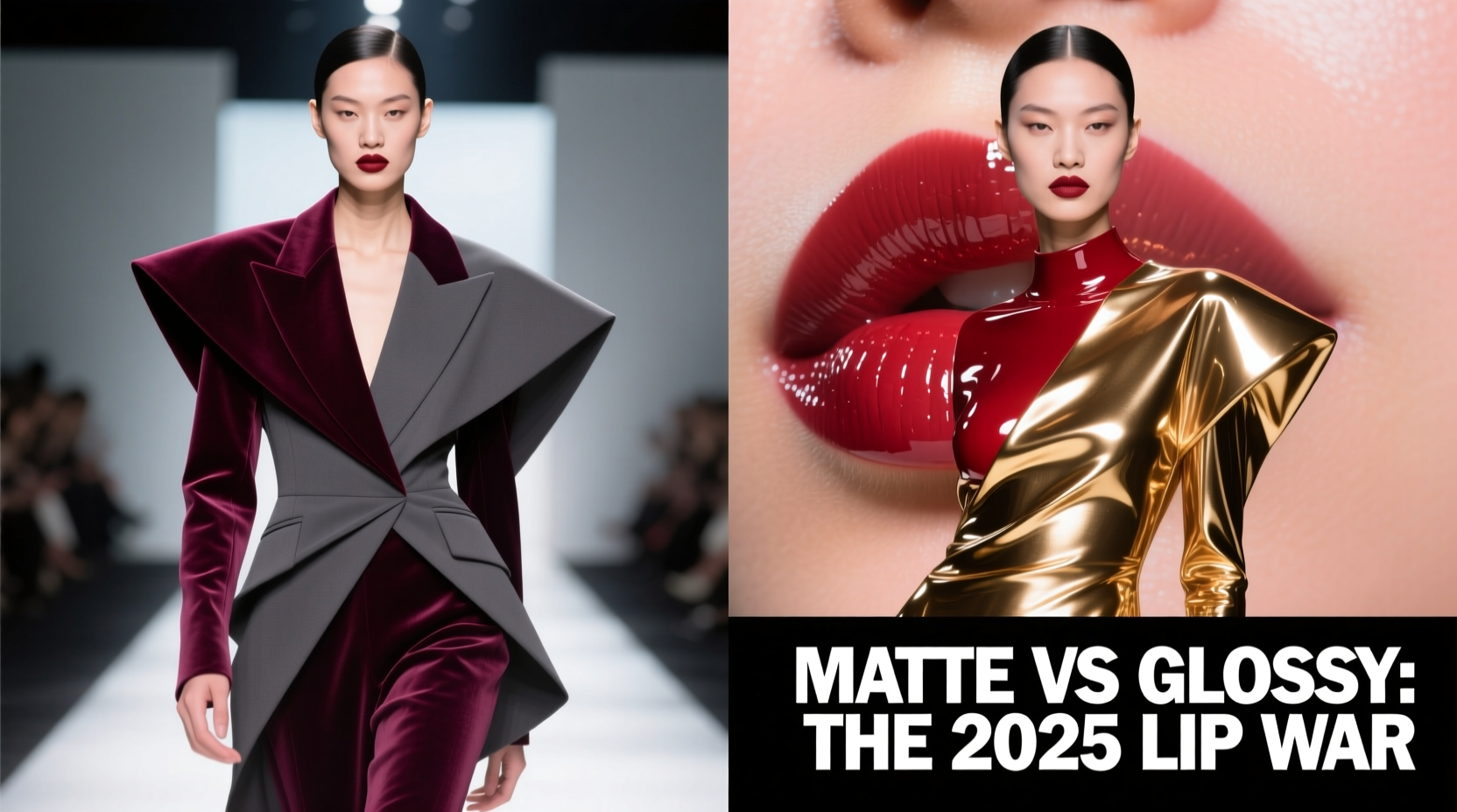 matte lipsticks vs glossy finishes which trend dominates 2025 runways