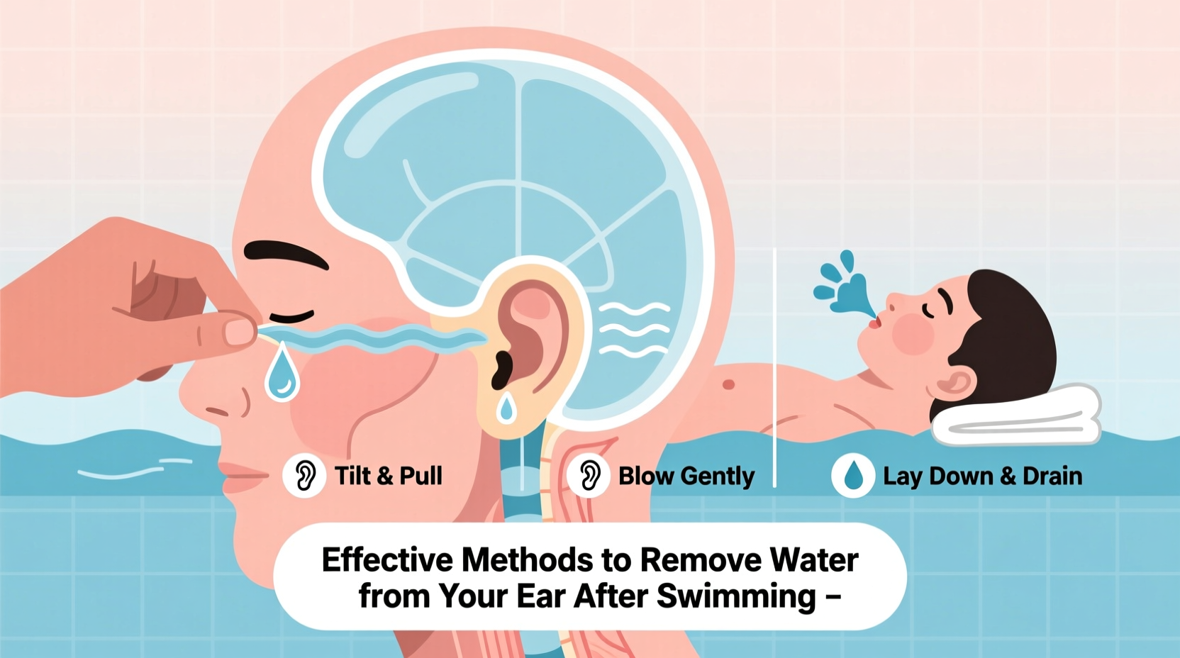 effective methods to get water out of your ear after swimming