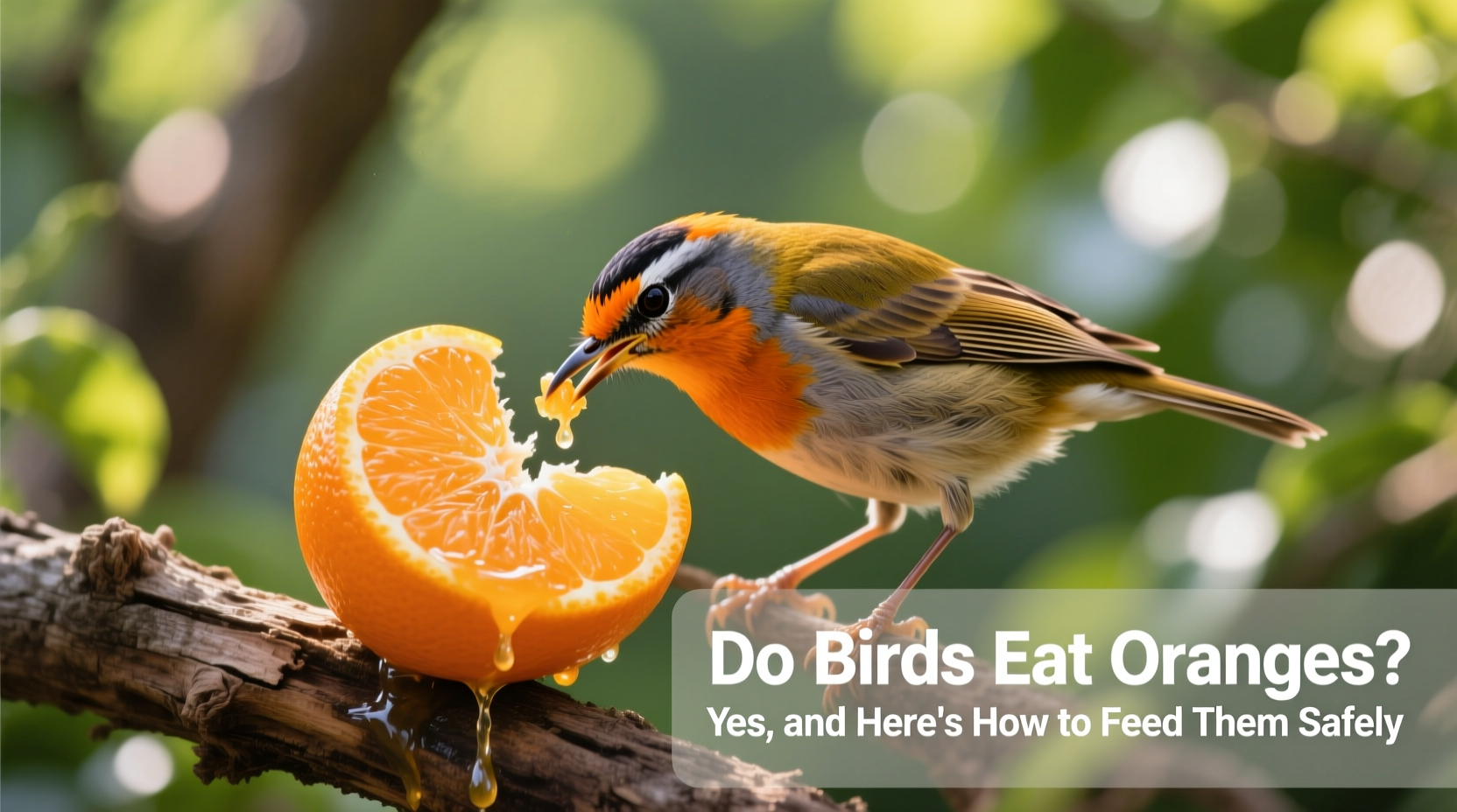 do birds eat oranges