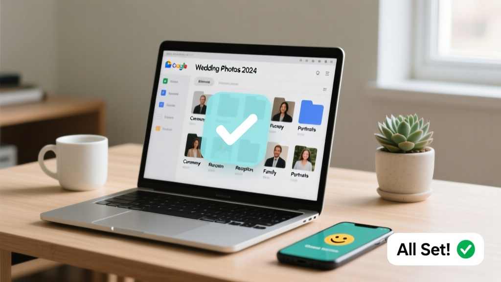 Google Drive for Wedding Photos: 7-Step Checklist (2026)