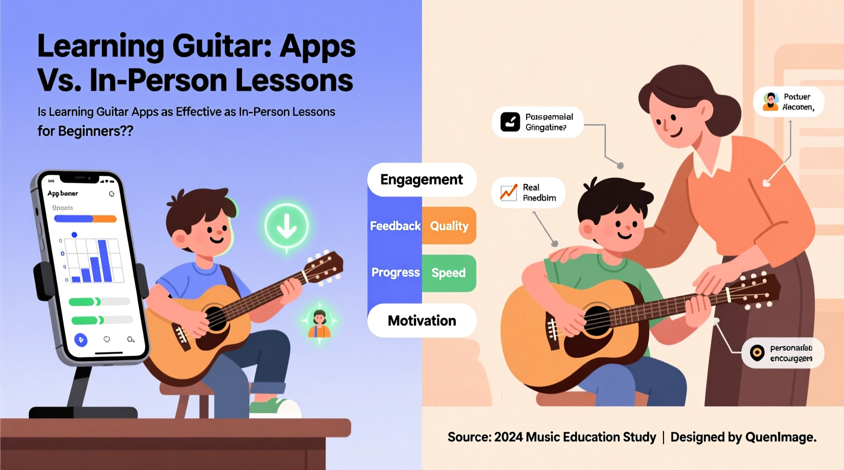 is learning guitar through apps as effective as in person lessons for beginners