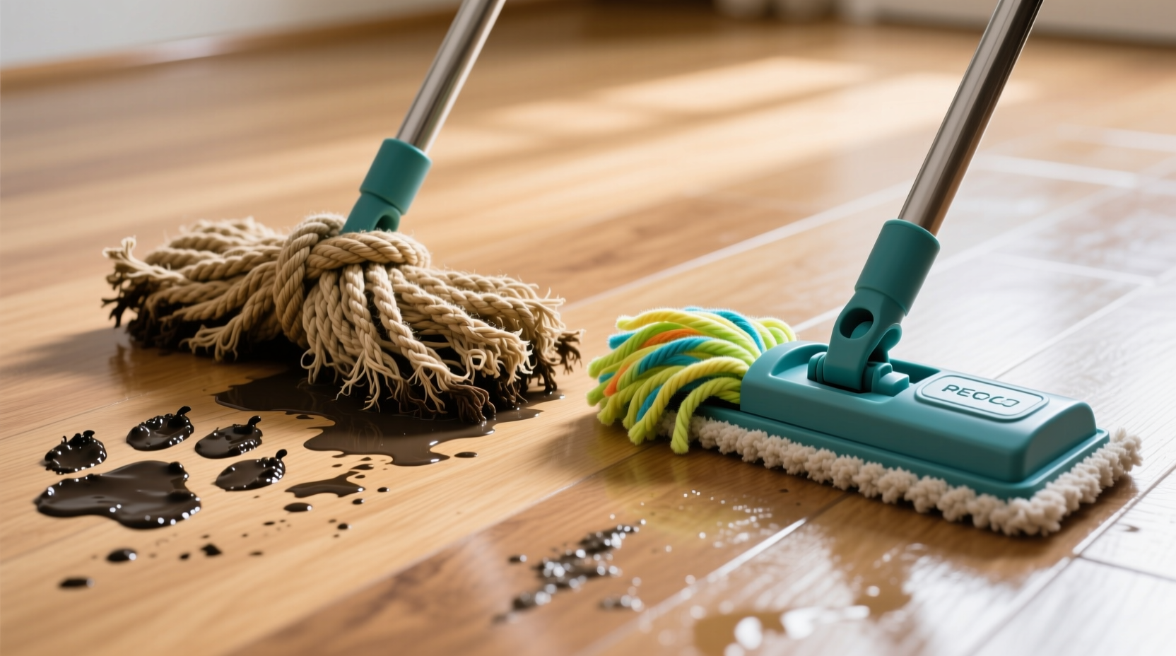 hemp rope vs recycled pet mop for mud