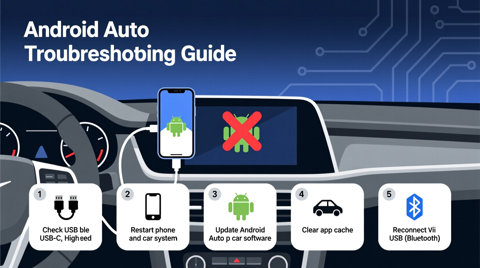 android auto not working common issues and easy fixes for seamless driving