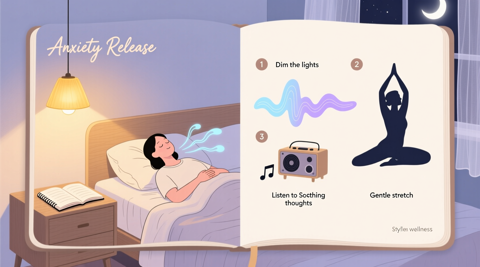 step by step guide to creating a calming bedtime routine for anxiety