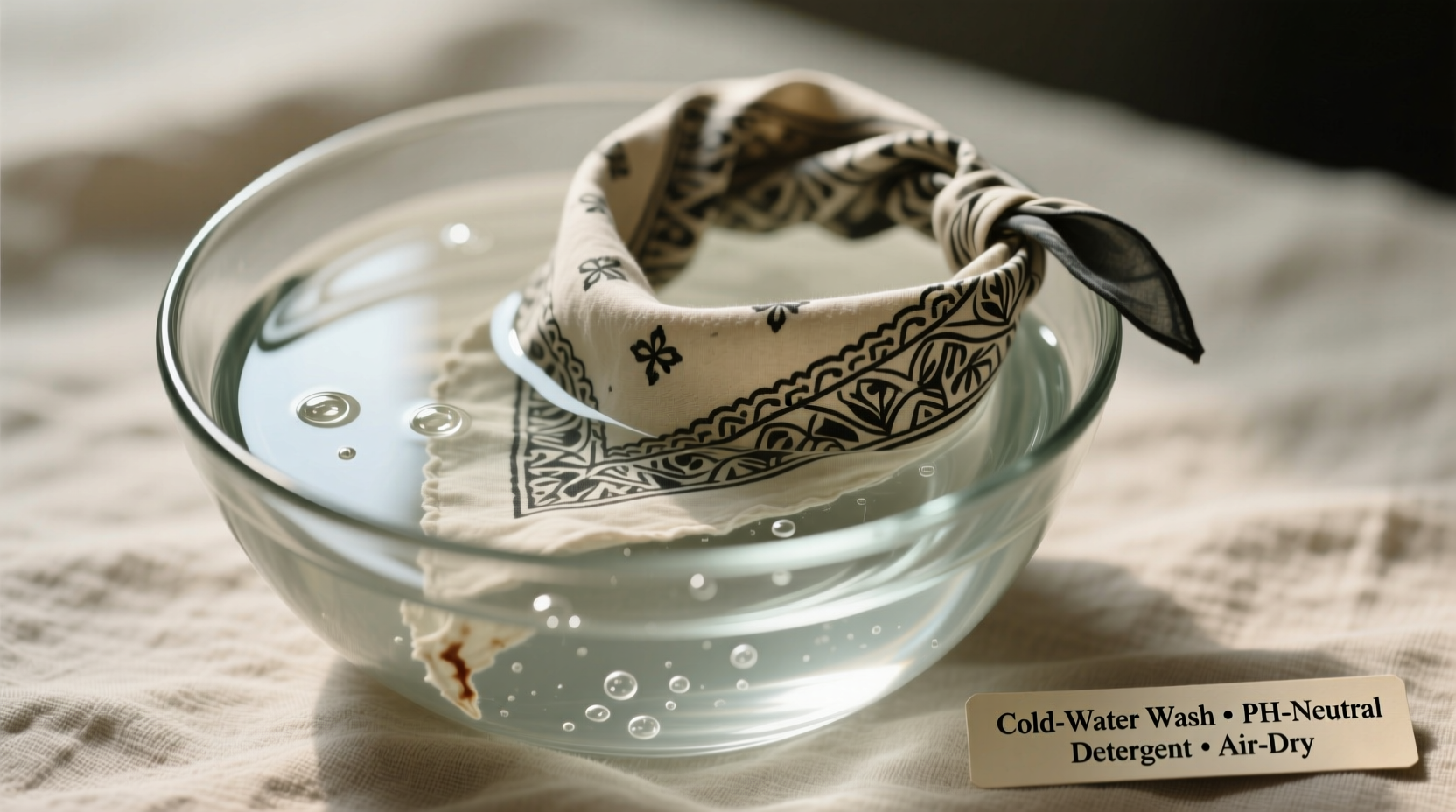 laundry tips clean vintage bandanas safely